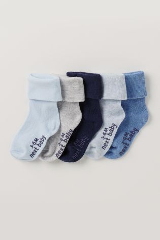 Navy Socks Five Pack (Younger Boys)